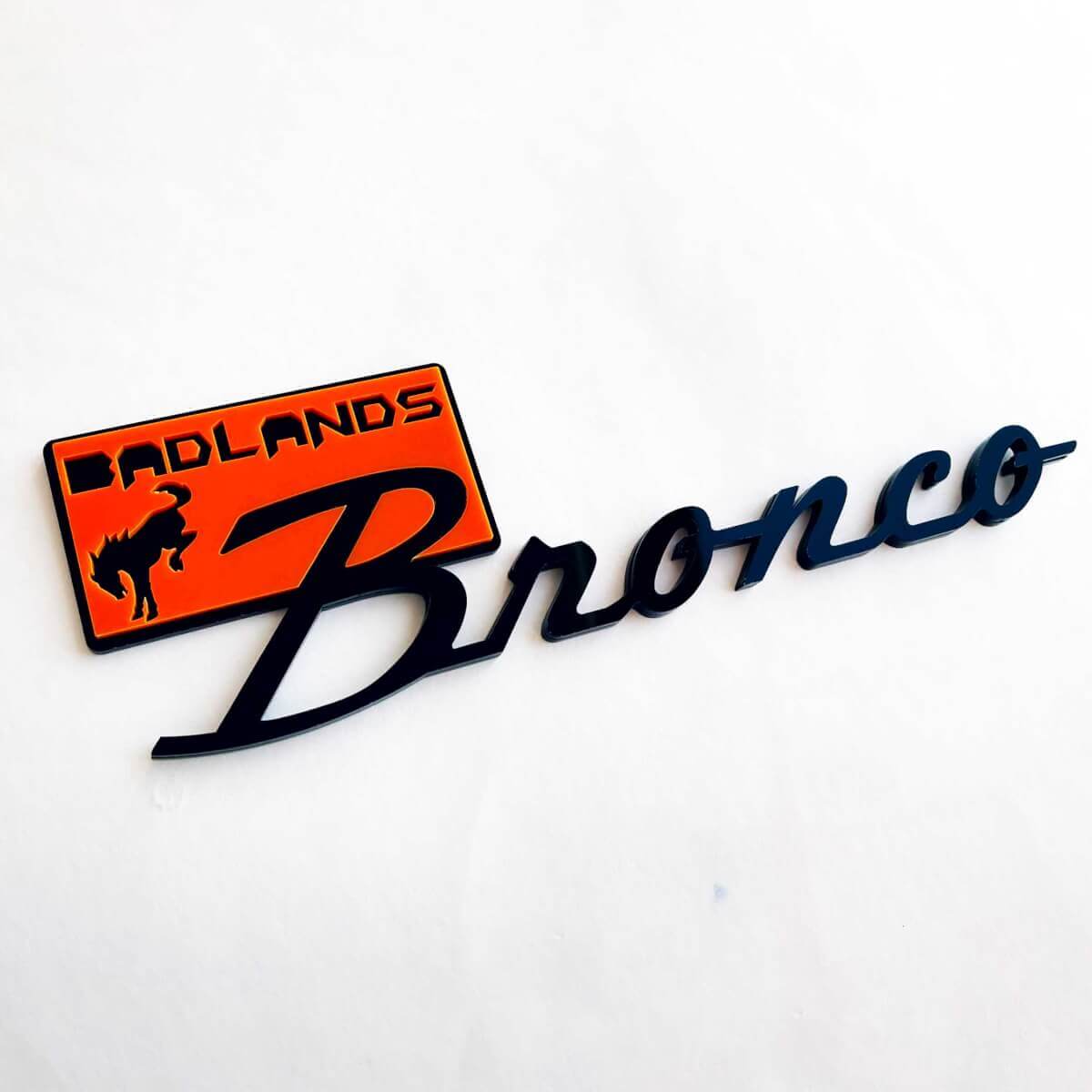 Fender Badges Tailgate Emblem 3D Badge 4 for horse Badlands