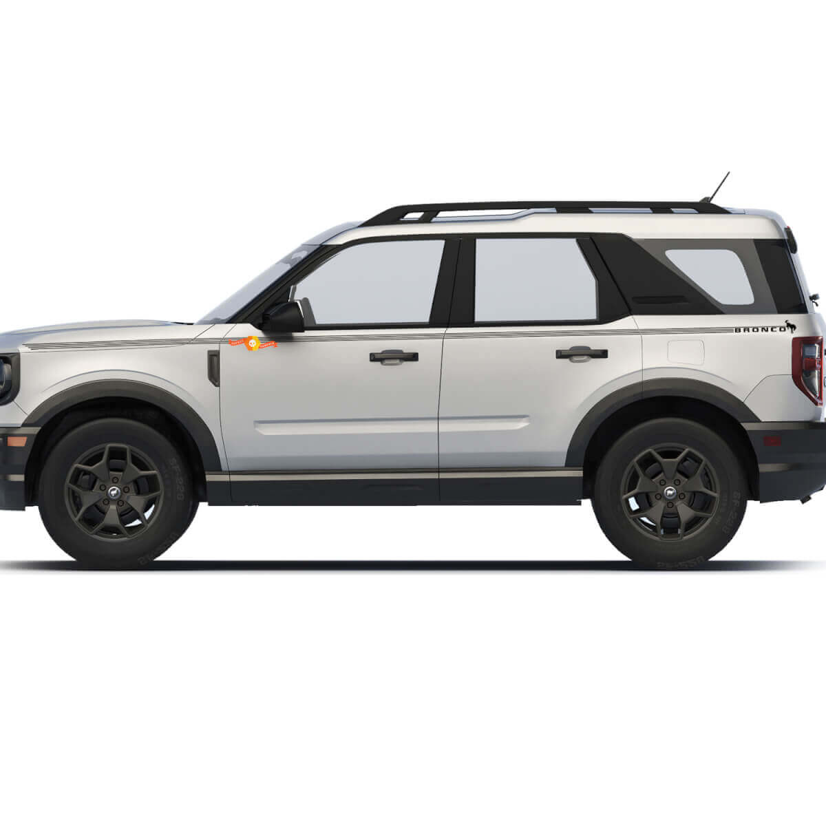 Side Doors Pine stripes for Ford Bronco Side Decals Stickers
