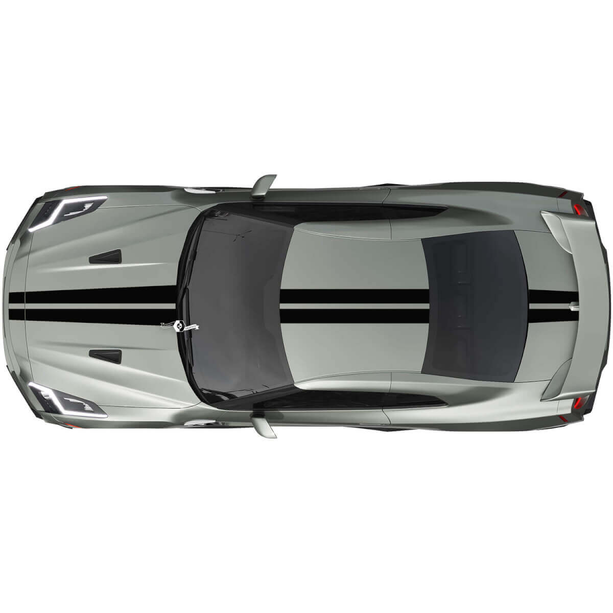 Full Body Dual Racing Stripes Decal Kit for Nissan GT-R one colour
