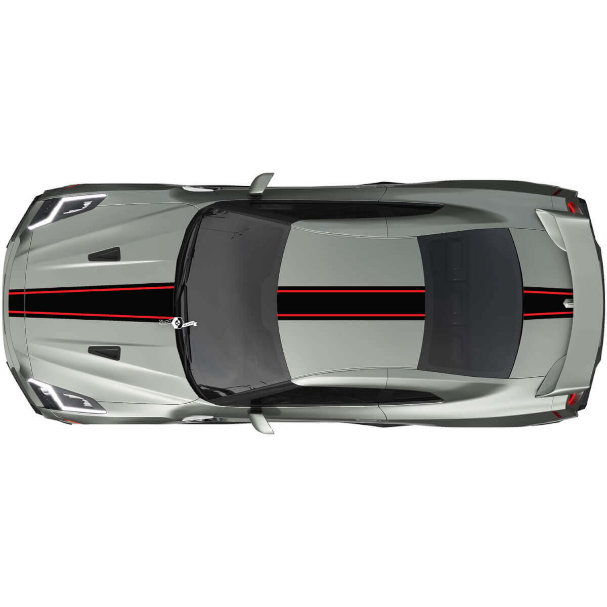 Full Body pin Racing Stripes Decal Kit for Nissan GT-R 2
