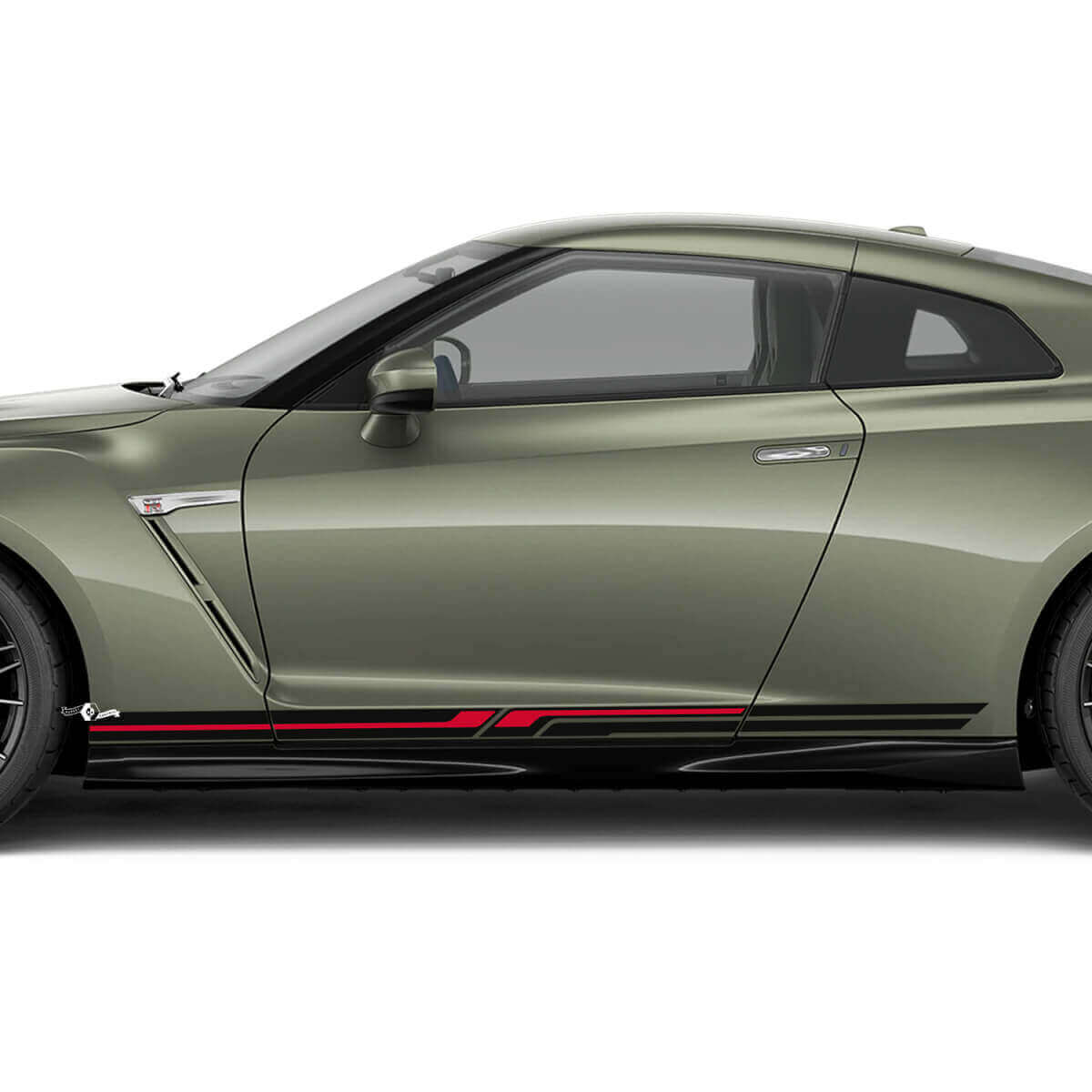 Side Doors Rocker Panel Graphics Decal Kit 2 for Nissan GT-R