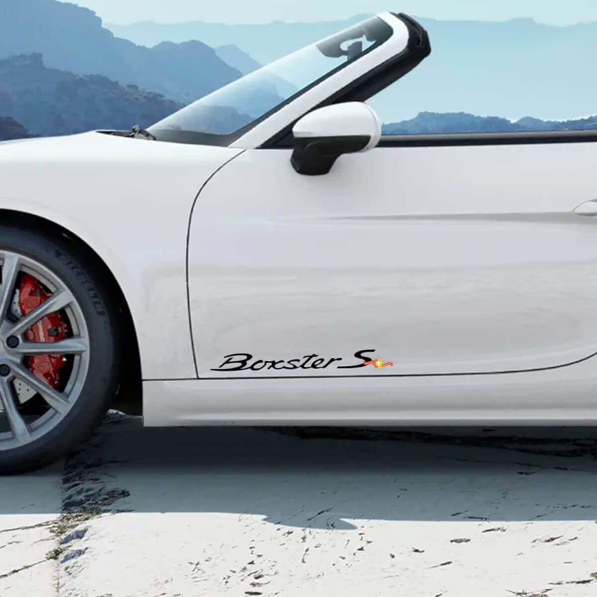 Boxster S Side Door Vinyl Decal Pair for Porsche Boxster