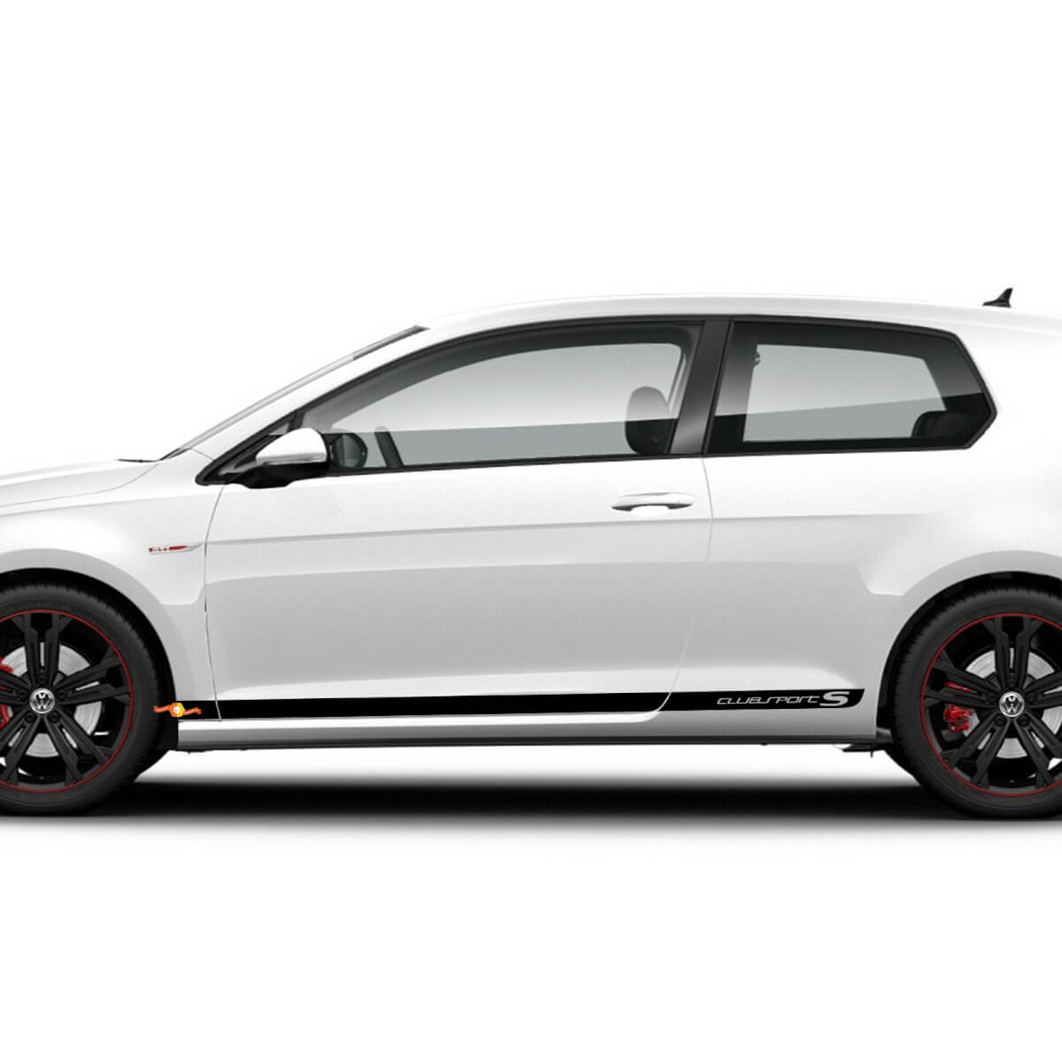 Decal Stripes Side Door racing design kit For Volkswagen Golf Clubsport S
