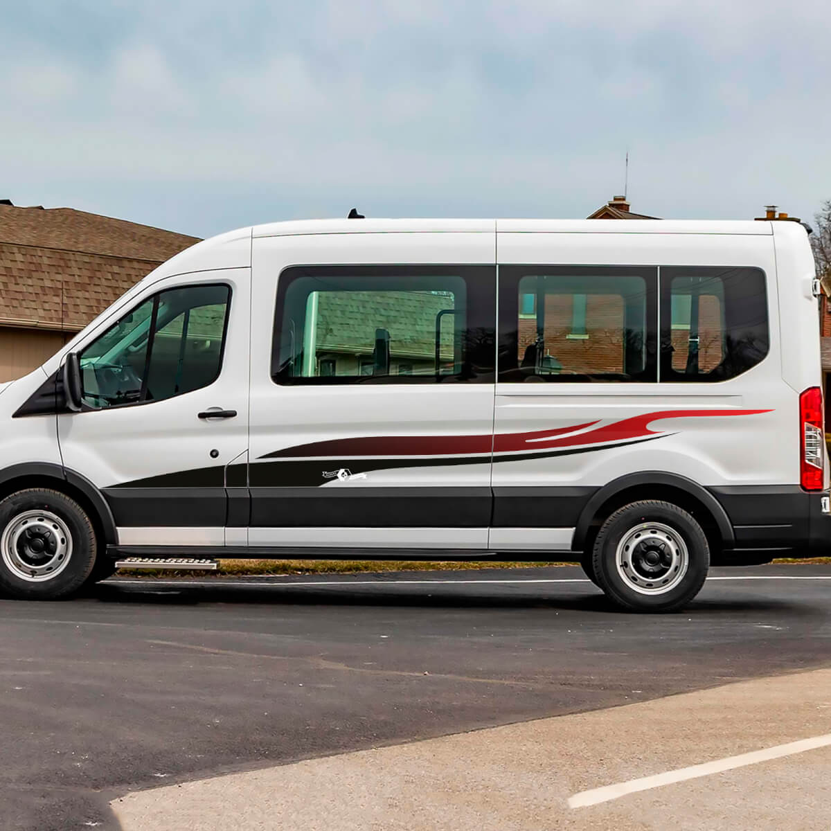 Ford Transit Stripes Gradient Side Doors Graphics Vinyl Decal Sticker 2
