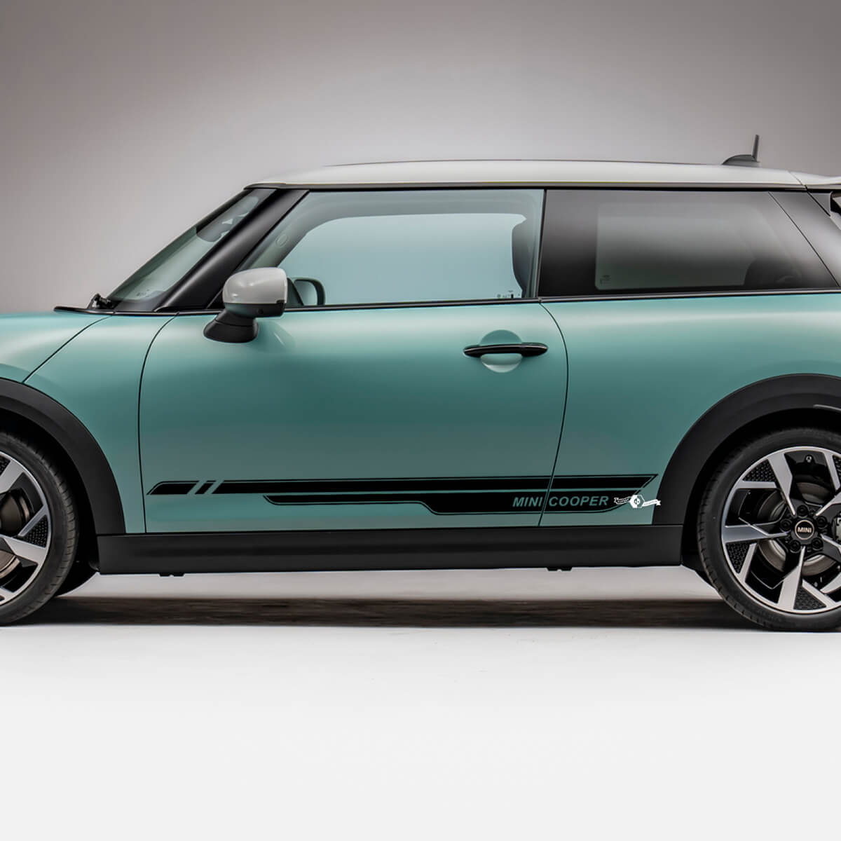 Side Racing stripes graphics decal for Mini Cooper S 4
