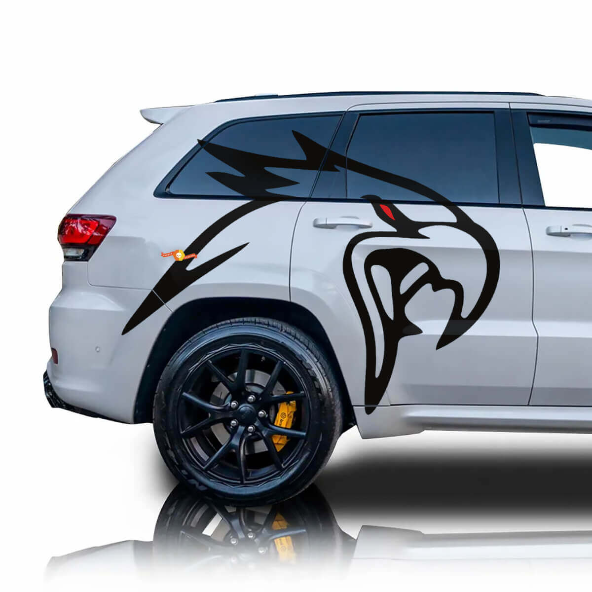 Eagle Bird Side Vinyl Decal Graphic Jeep Grand Cherokee Track Hawk
