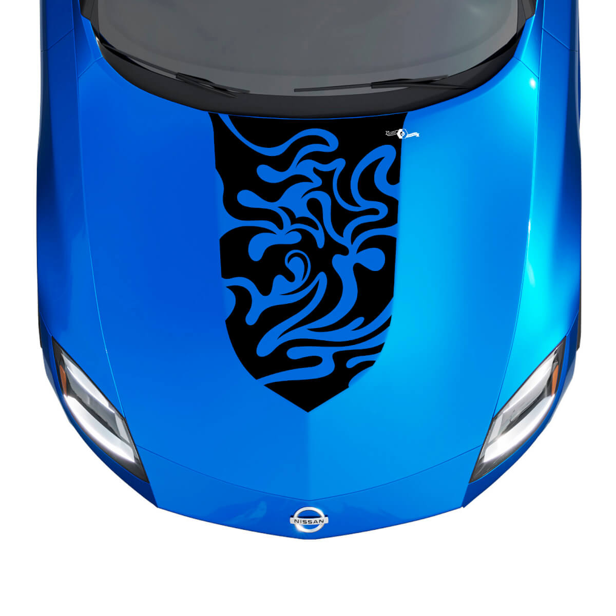 Hood Tribal Flames Stripe Decal Kit for Nissan Z Sport
