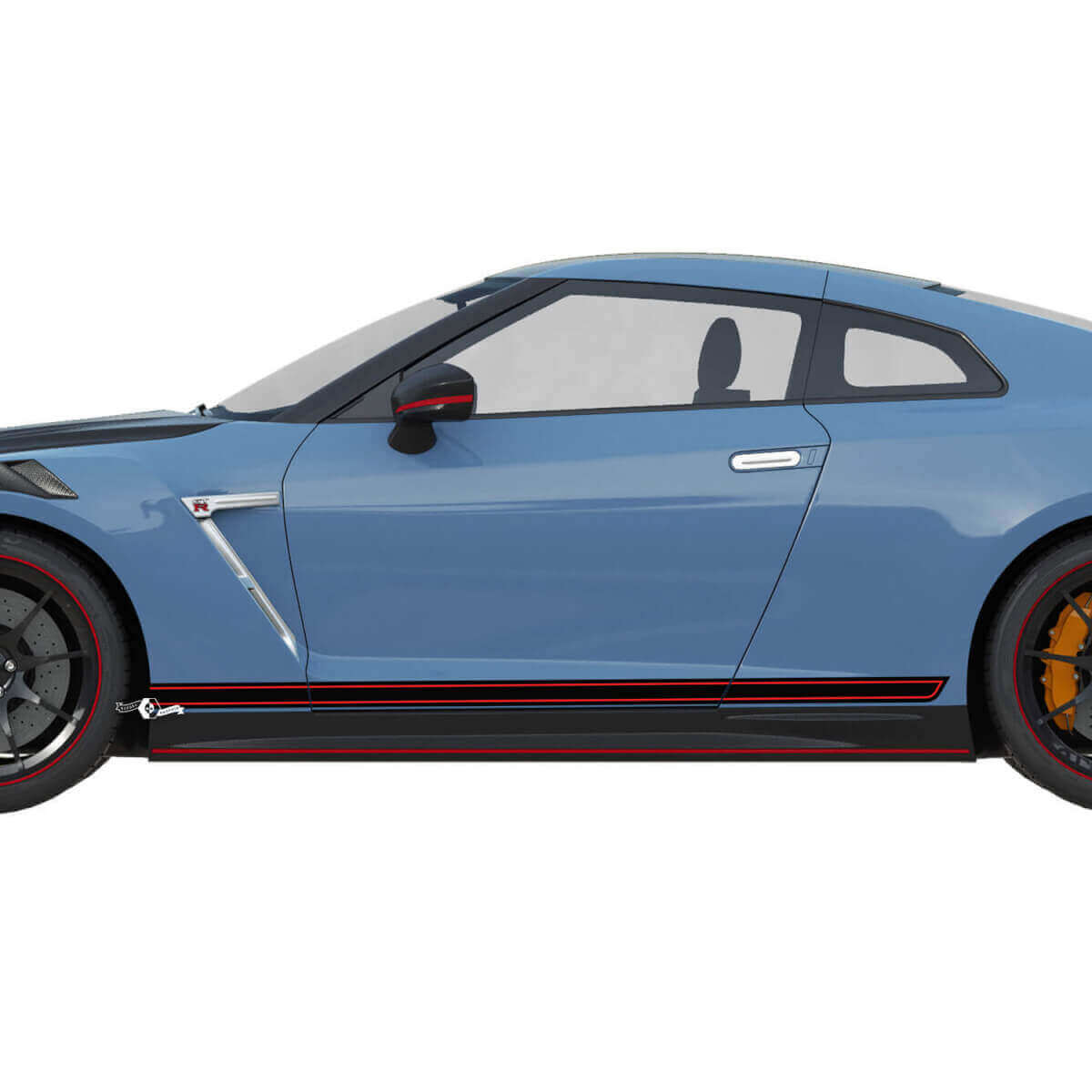 2x Side Door Graphics Nismo Stripe Line Decal Kit 2 for Nissan GT-R