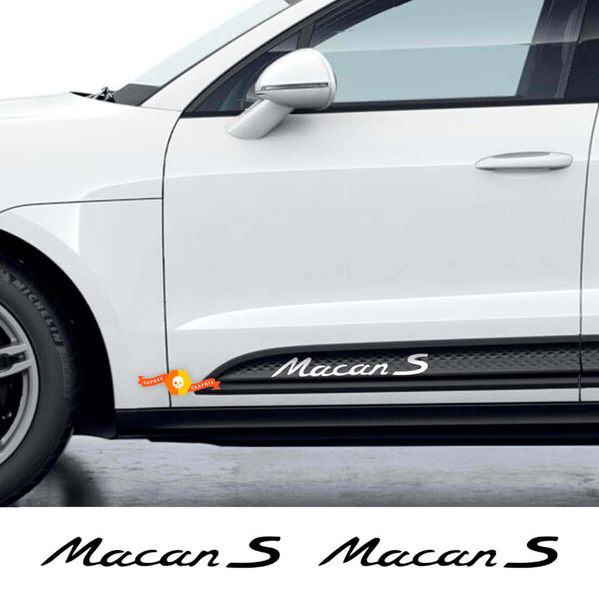 Macan S Side Door Vinyl Decal Kiit for Porsche Macan