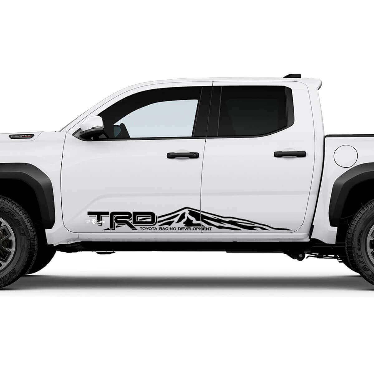 TRD off Road Mountains Door Side Rocker Panel Decals Stickers for Toyota Tacoma 4th Gen