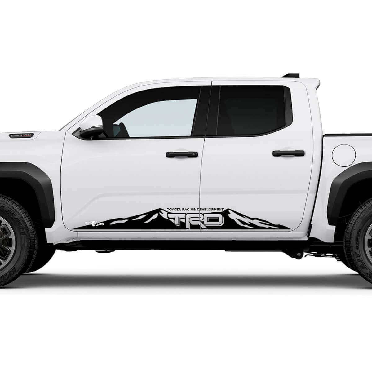TRD off Road Mountains Door Side Rocker Panel Decals Stickers 2 for Toyota Tacoma 4th Gen