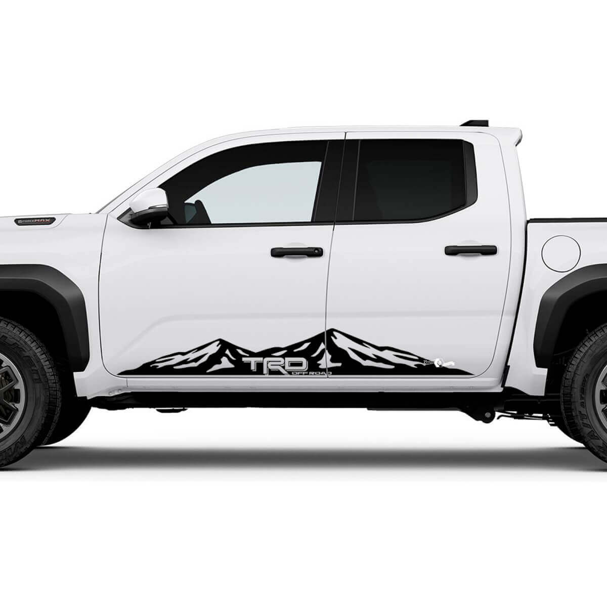 TRD Off Road Side Mountains Rocker Panel Decals Stickers for Toyota Tacoma 2
