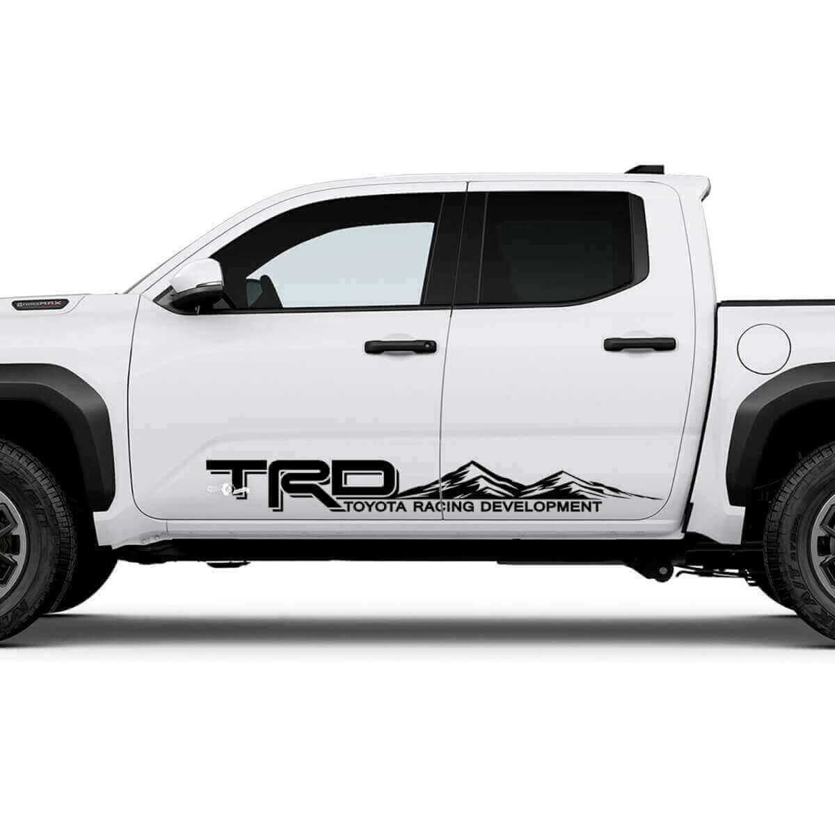 Lettering TRD Off Road Mountains Side Rocker Panel Decals Stickers for Toyota Tacoma