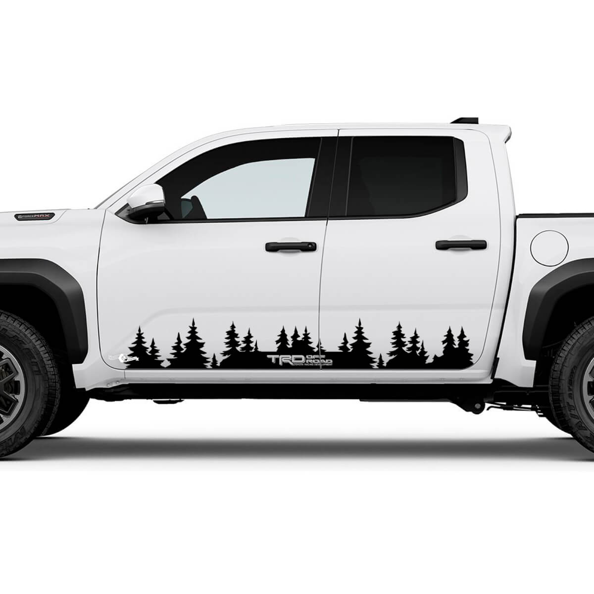 Mountains Trees Side Doors Panel Decals Stickers for Toyota Tundra
