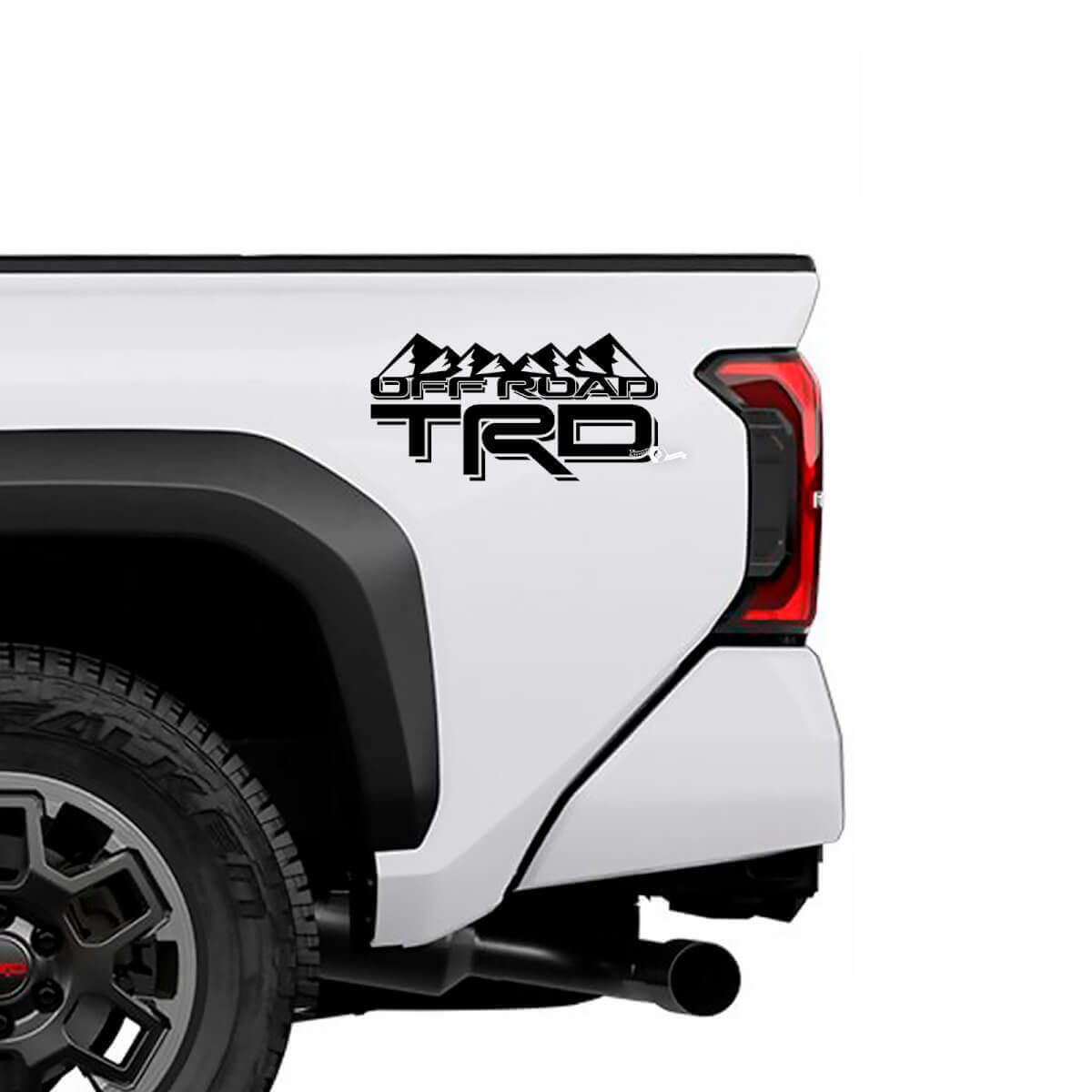TRD Off Road Mountains BedSide Side Truck Decals Stickers 2 for Toyota Trucks