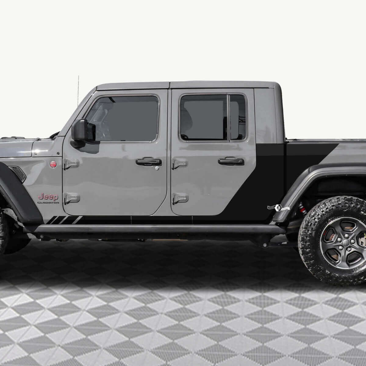 Decorated Side Stripes Vinyl Decal Kit for Jeep Gladiator