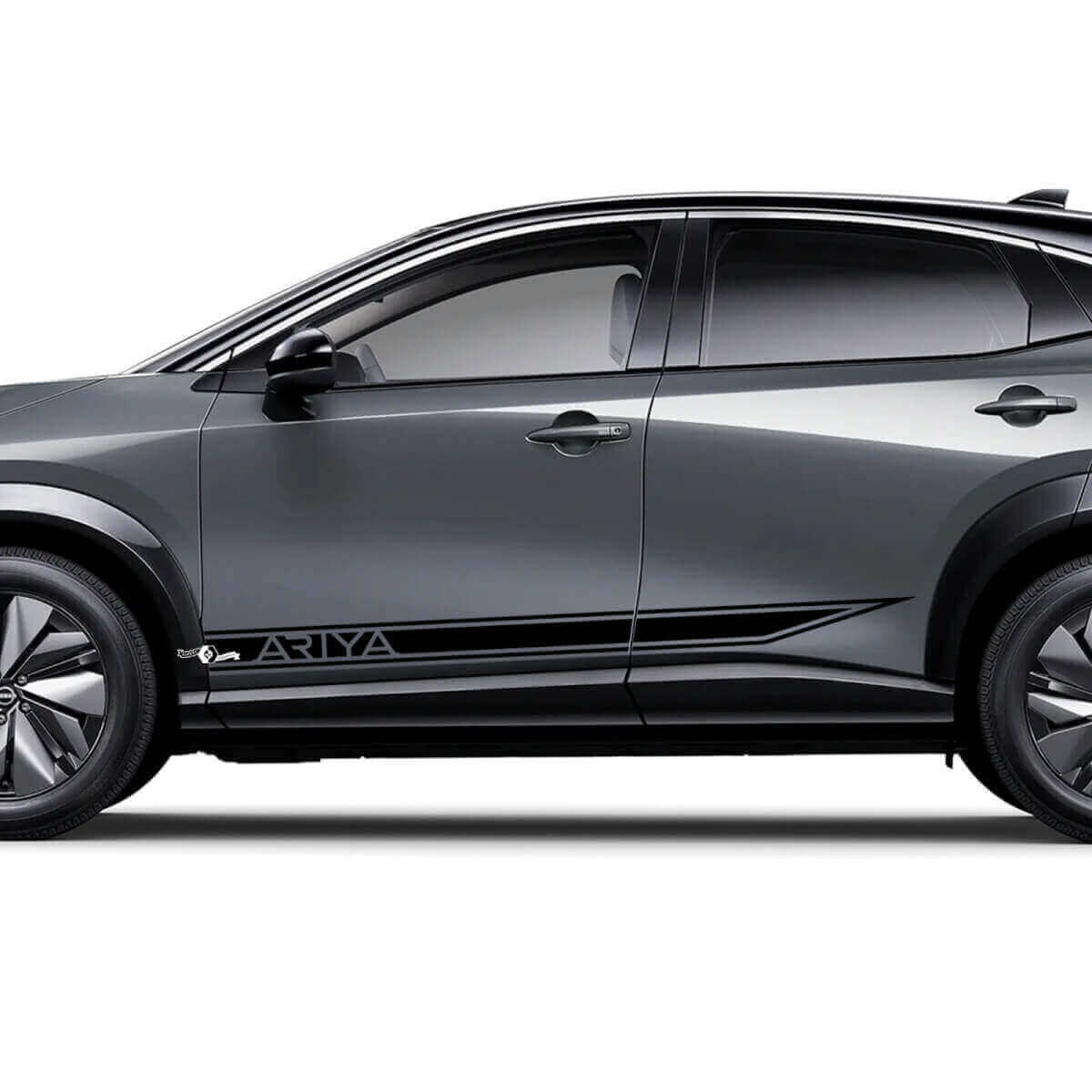 Sides Sharpened Racing Logo Accent Stripes Graphics Decal Kit for Nissan ARIYA