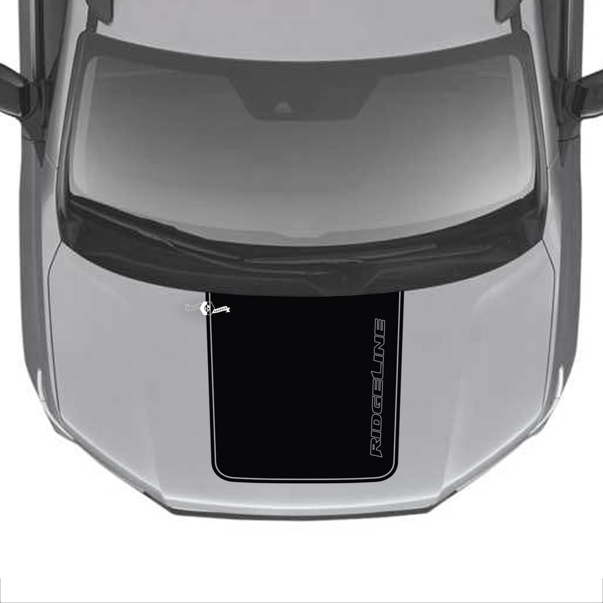 Hood Centre Vinyl Decal Stickers Sticker Graphics SupDec Design for Honda Ridgeline
