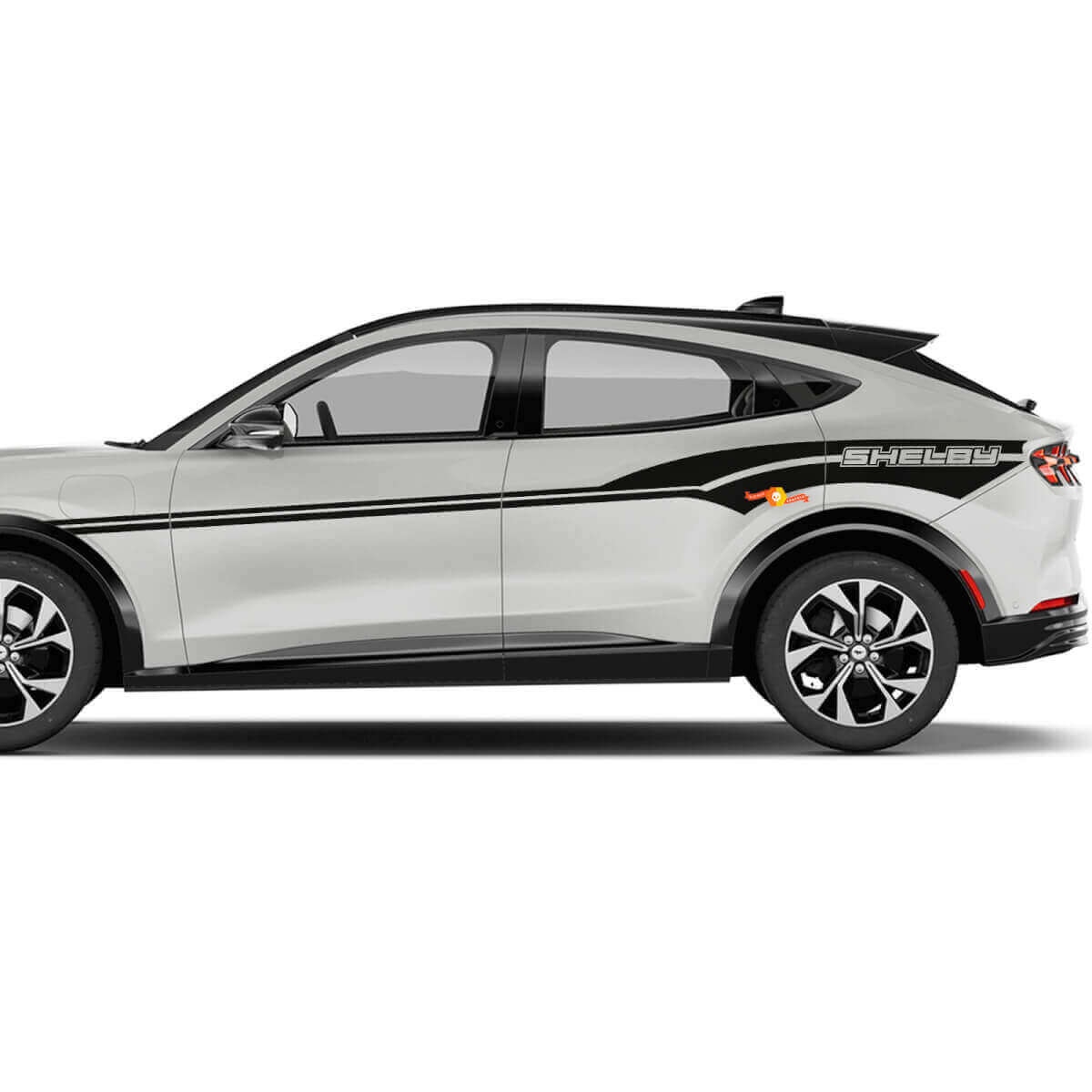 Pair MACH E Accent Stripes Side Door Decal vinyl stickers for Ford Mustang MACH-E
