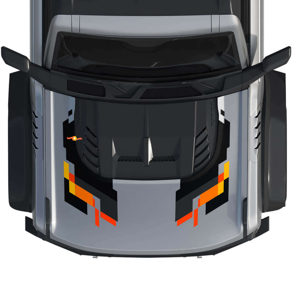 Hood Graphics Kit Vinyl Decal Sticker 2 for Ford Bronco Raptor