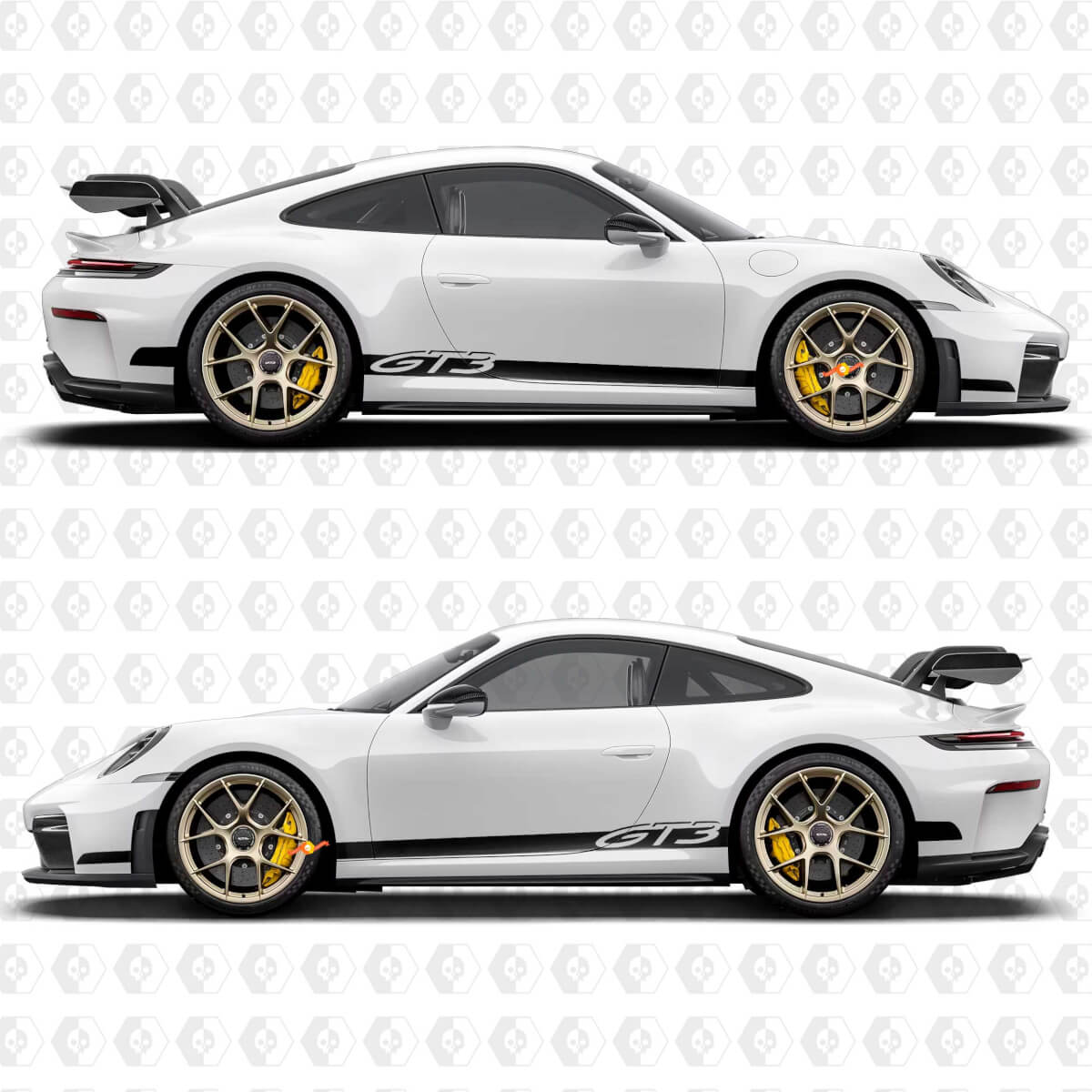 GT3 Stripes Side Decals Kit for Porsche 991 gt3
