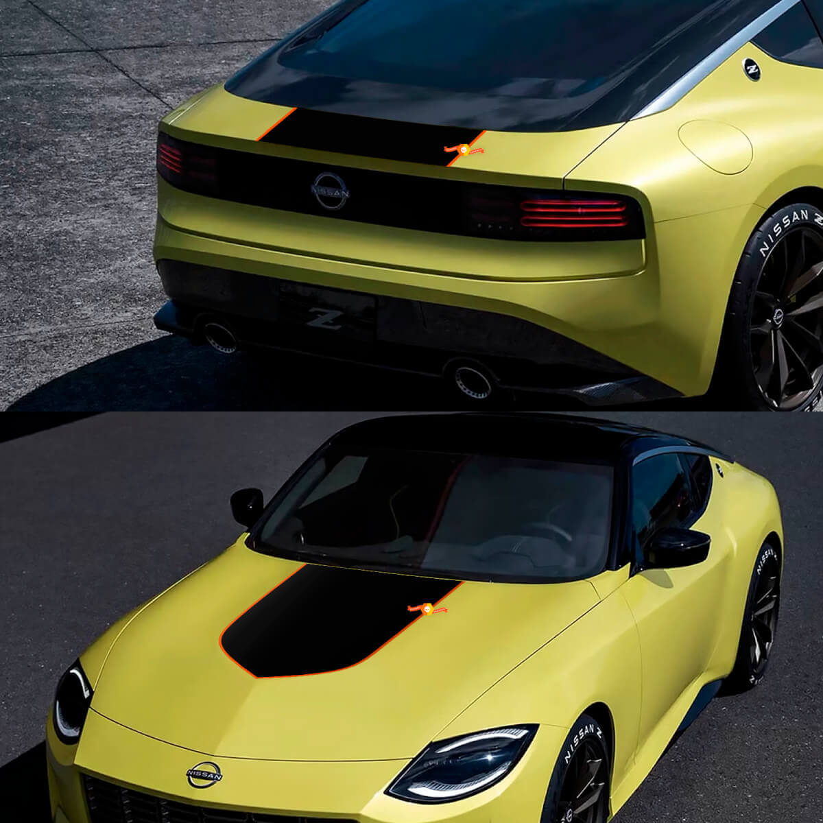 Nissan Legend Z Edition Hood Sticker Decal Vinyl Graphic Kit 2 colours
