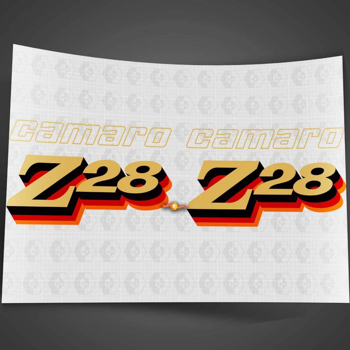 Chevrolet Camaro Vintage Z28 decal sticker 2