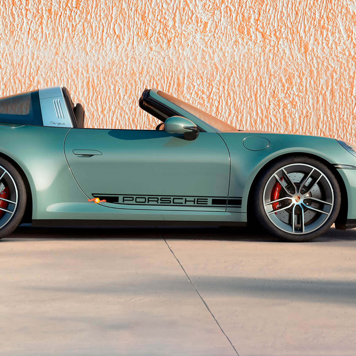 Side Doors Decorative Decal Sticker for Porsche 911 Targa 4S 2026
