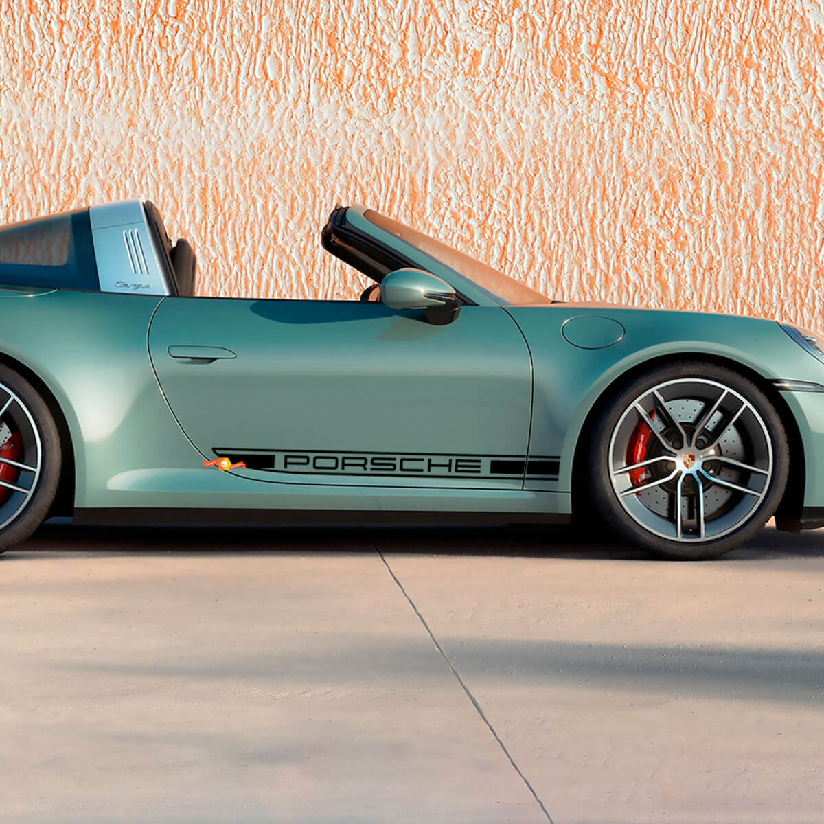 Side Doors Decorative Decal Sticker for Porsche 911 Targa 4S 2026
