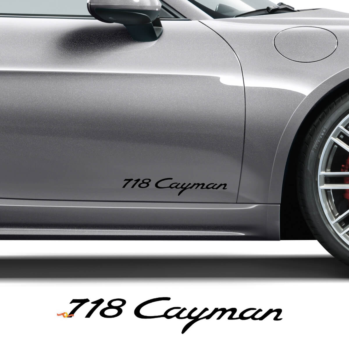 Side Doors Decal Sticker for Porsche 718 Cayman
