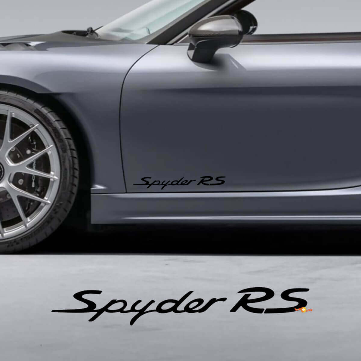 Spyder RS Side Door Vinyl Decal Set for Porsche 718