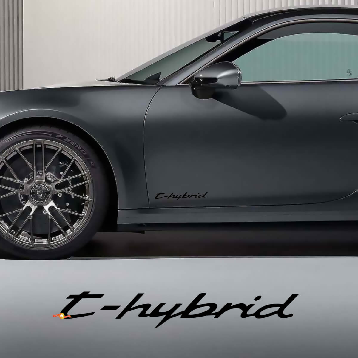 T-hybrid Side Doors Decal Sticker for Porsche 911 turbo S T-hybrid

