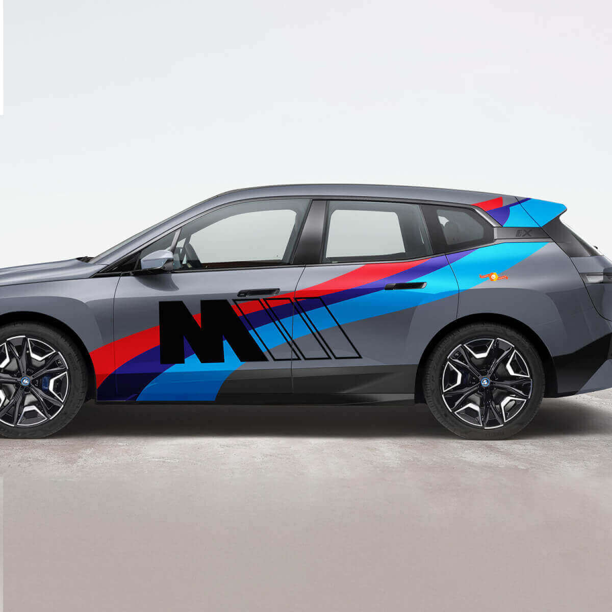 M Performance Side Stripes Vinyl Decal Kit for BMW iX