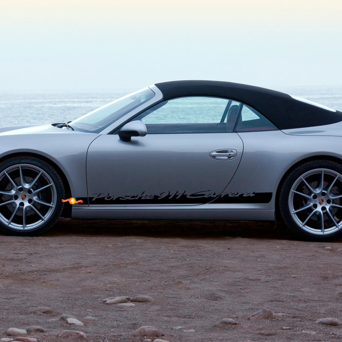 Side 911 Doors Stripes Kit Decal Sticker for Porsche 911 Carrera
