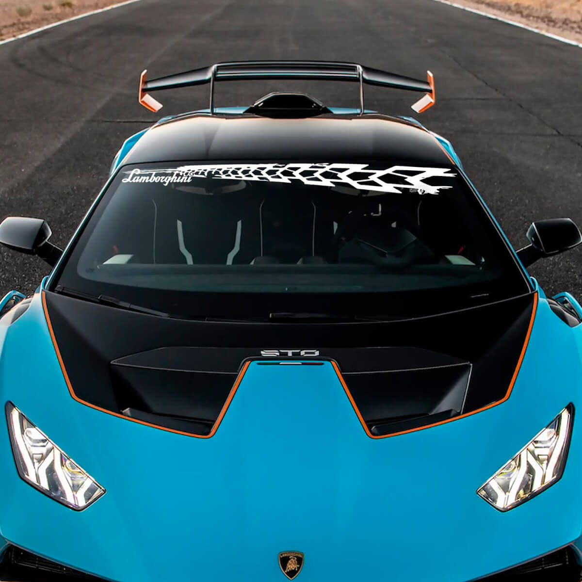 Windshield STO logo Lambo Vinyl Decal Sticker Graphics for Lamborghini STO 2

