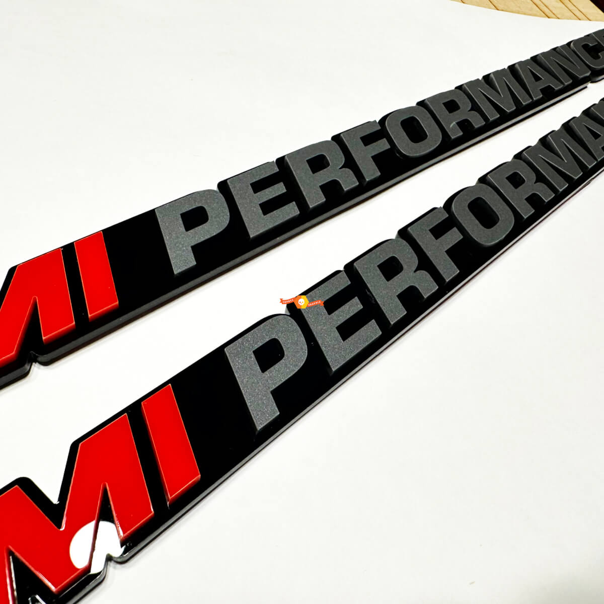 Custom Text PERFORMANCE Bonnet Badge Emblem 3D Badge for Dodge Ram 1500 Pick-up 5.7L V8 Hemi