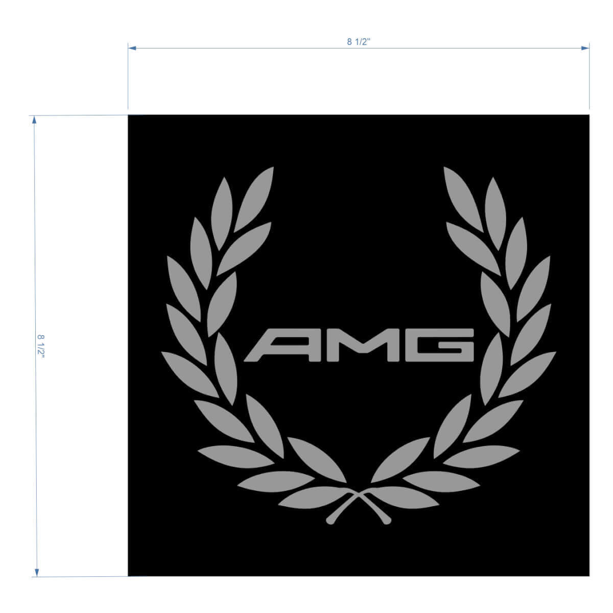 AMG Racing Wreath Universal Vinyl Decal Sticker for Mercedes-Benz S-Class