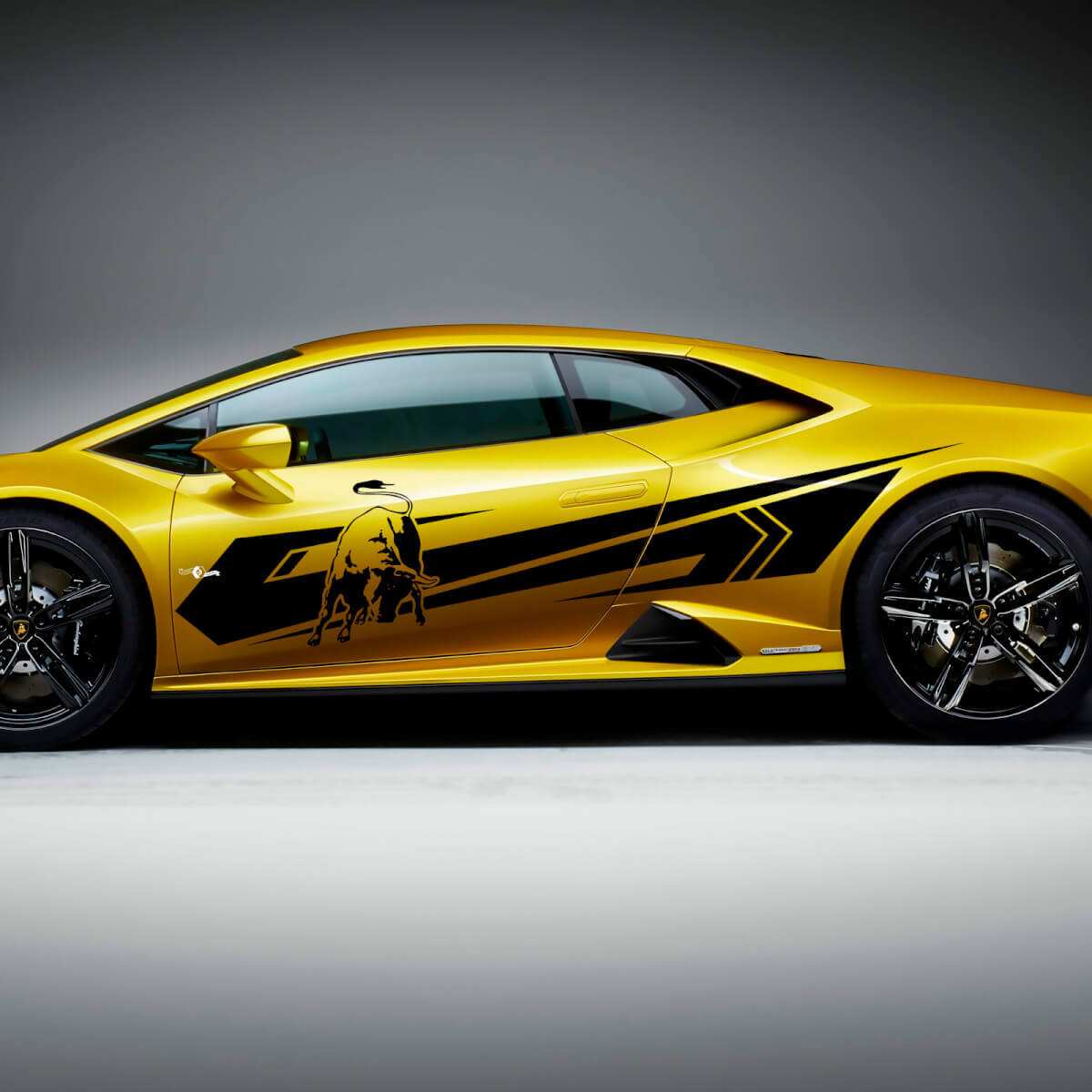 Bull Side Stripes Graphics Racing Vinyl Decal Sticker Graphics for Lamborghini Huracan Evo