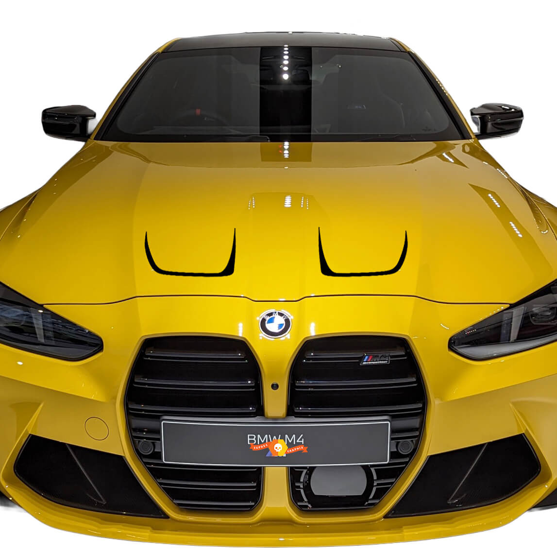 Hood Vent vinyl decal sticker style for BMW M4 M3 G80 G82 G83
