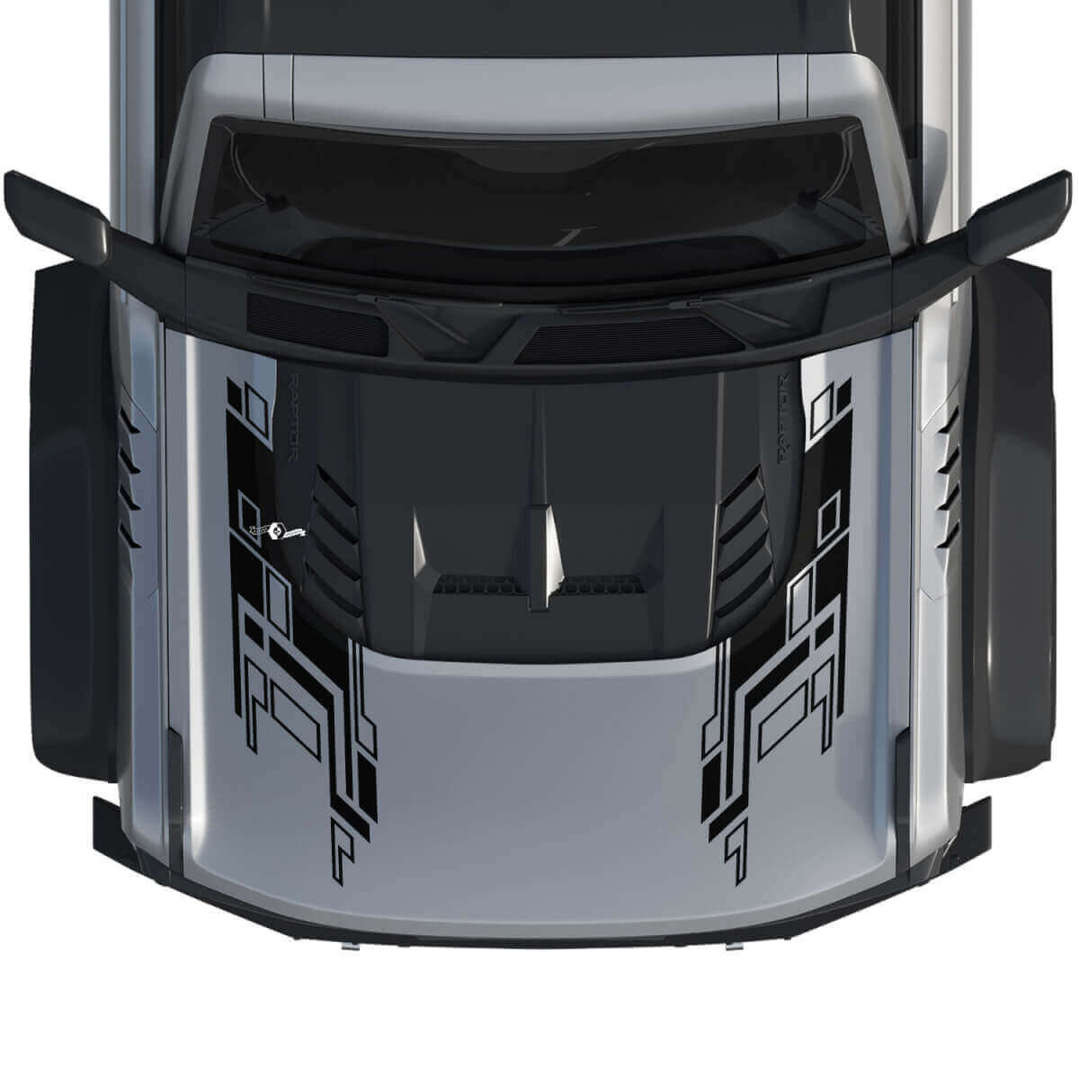 Hood horse power truck Wrap Graphics Decal Sticker for Musclecar horse
