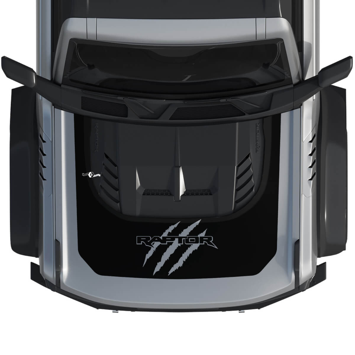 Hood Bronco Raptor Scratch Claws Wrap Graphics Decal Sticker for Ford Bronco
