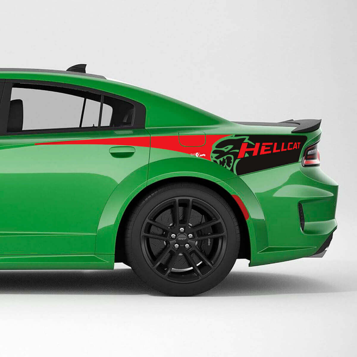 Hellcat Wildcat Rear Quarter Side Stripe Vinyl Decal Sticker 3 for Dodge Charger