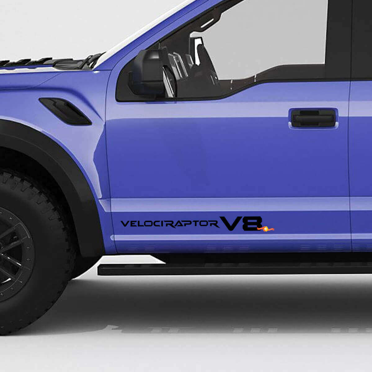 VelociRaptor V8 Side Doors Tailgate pickup decal sticker for Ford F150