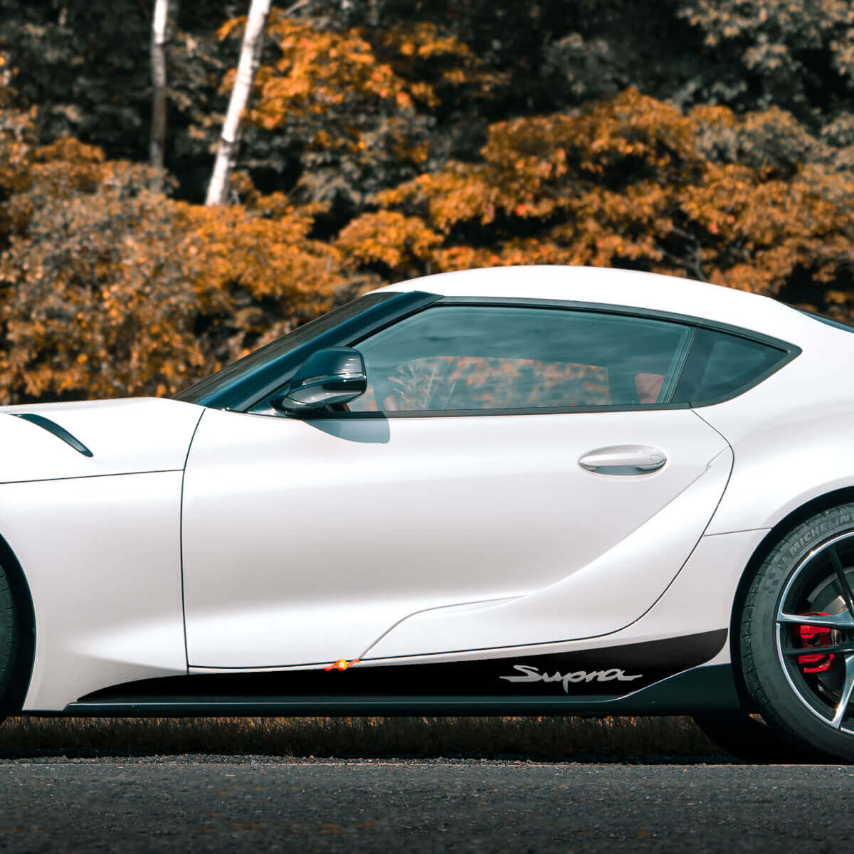 Rocker Panel Side Stripe Vinyl Decals for Toyota Supra MKV A90 A91