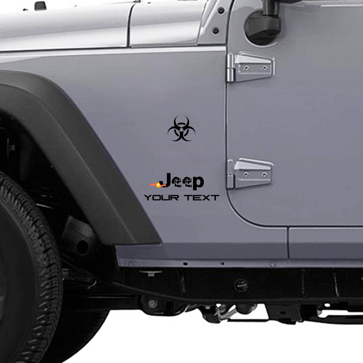 Zombie Outbreak Response Logo Vinyl Decal for Jeep Wrangler Rubicon