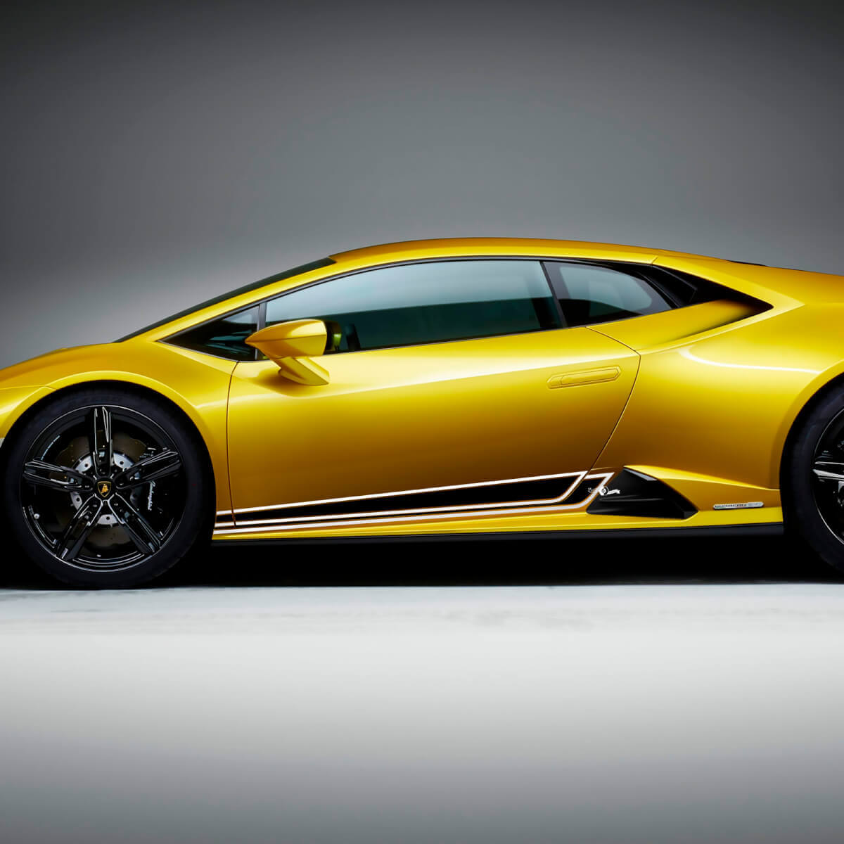 Line Stripes Side Door Rocker Panel Vinyl Decals Stickers for Lamborghini Huracan Evo