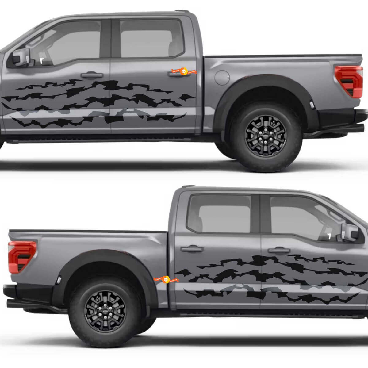 Triple Claw Slash Side Doors Vinyl Decal Sticker for Ford F-150
