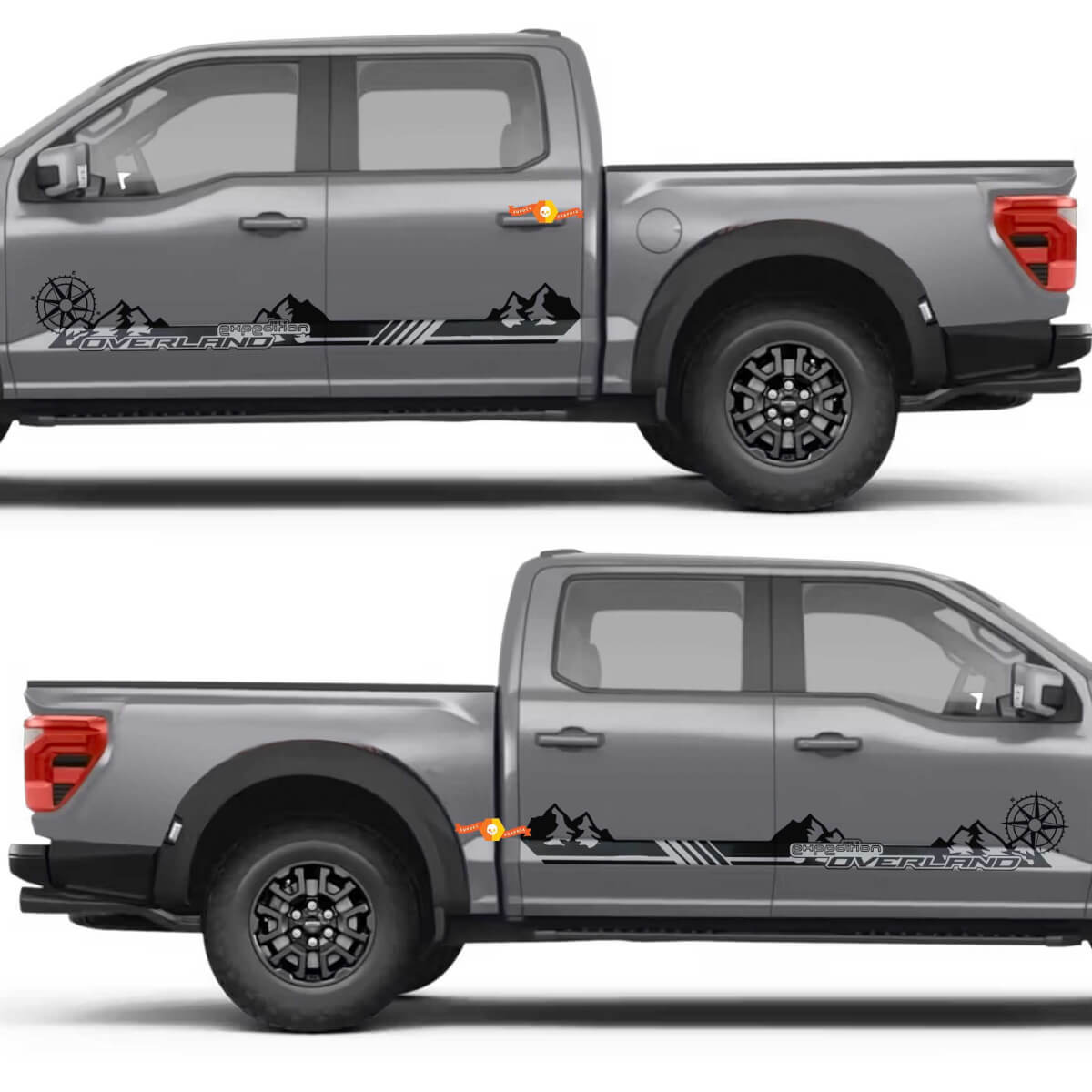 Overland Expedition Stripe Side Door Vinyl Decal Sticker for Musclecar truck