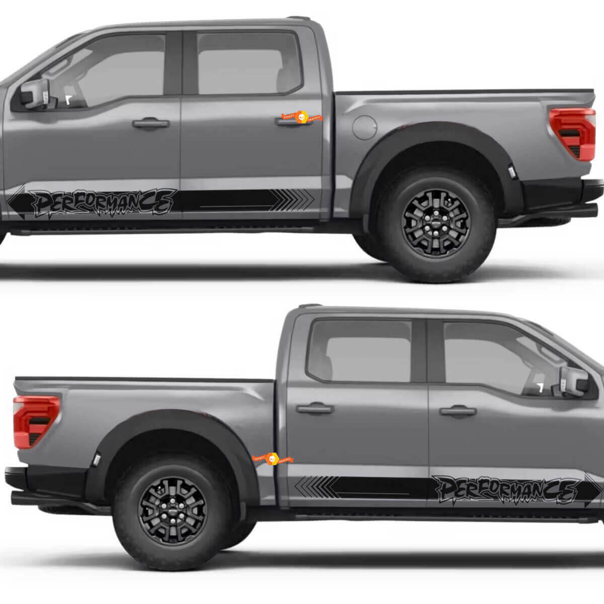 Street Performance Stripe Side Door Rocker Panel Vinyl Decal Sticker for Musclecar truck