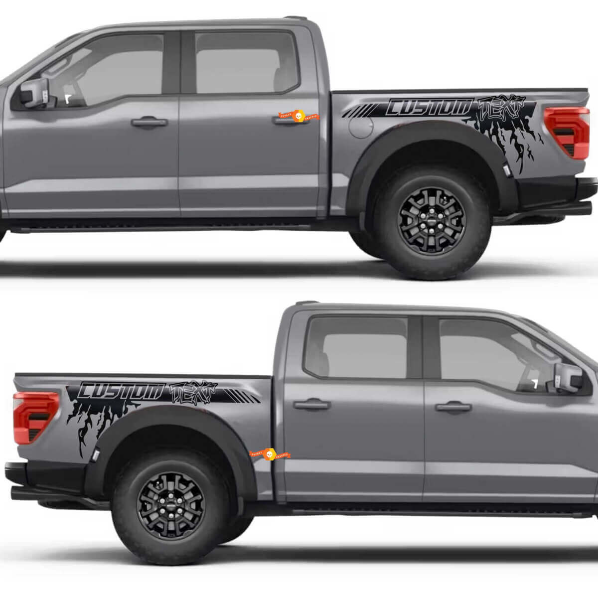 Side Stripe Rear Fender Splash Vinyl Decal Sticker for Ford F-150